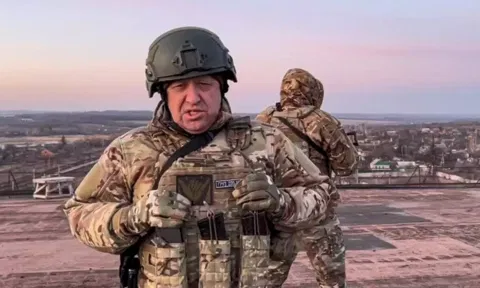 Yevgeny Prigozhin, chief of the Wagner Group military company. (AP)&nbsp;