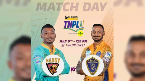 Ba11sy Trichy (BT) and Nellai Royal Kings (NRK) (Twitter/@TNPremierLeague)