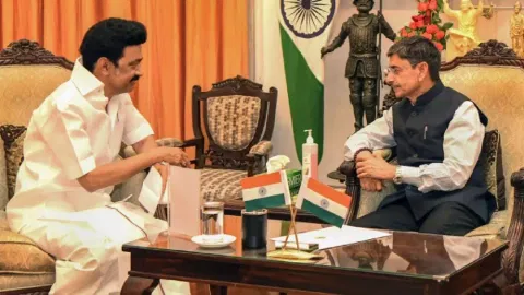 Chief Minister MK Stalin and Governor RN Ravi