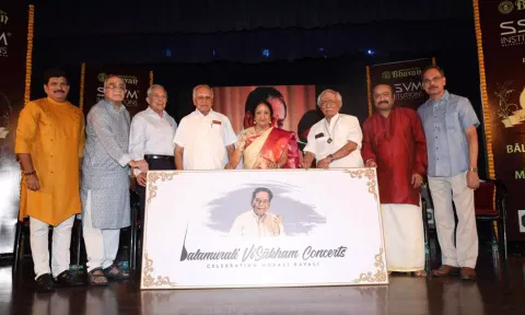 Dr. Padma Subrahmanyam gave an emotional acceptance speech on the award and title bestowed on her as the one given to a family member of Dr. Balamuralikrishna.

