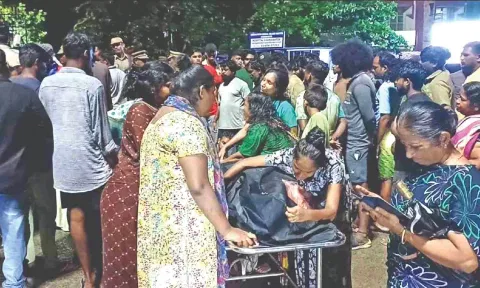 Kin with murder victim’s body at Chengalpattu GH