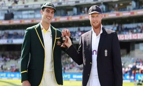 Australia captain Pat Cummins and England skipper Ben Stokes (Twitter)&nbsp;