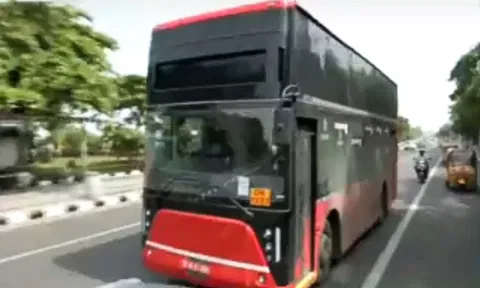 EV double-decker test run set off rumours of reintroducing services