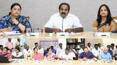 Siva V Meyyanathan meets coir manufacturing associations on Tuesday (Twitter)