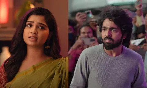 GV Prakash and Gouri Kishan in 'Adiye' (YouTube/@ThinkMusicIndia)&nbsp;
