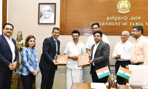 A Memorandum of Understanding (MoU) was signed between the company and the State government in this connection.&nbsp;