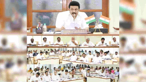 &nbsp;MK Stalin urged the Ministers and IAS officials to implement the welfare schemes on Wednesday (Photo: X/@CMOTamilnadu)