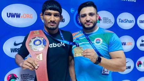 Mohit is the newest Indian U20 World Champion wrestler (Photo: X/@Media_SAI)

