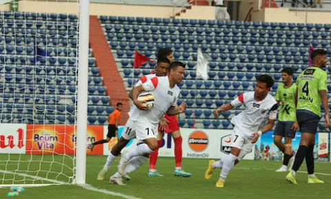 NorthEast United players celebration after a goal (IANS)&nbsp;