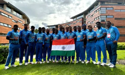 Indian blind cricket teams (Image: IANS)