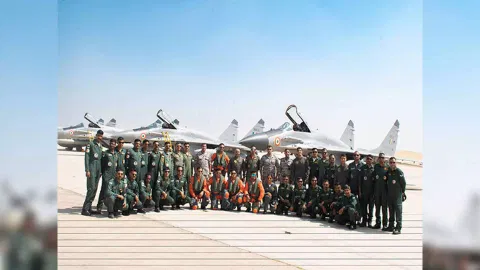Visuals from the site (Photo/ 'X' @IAF_MCC)