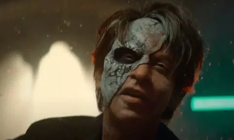 Still of Shah Rukh Khan from 'Jawan'.&nbsp;