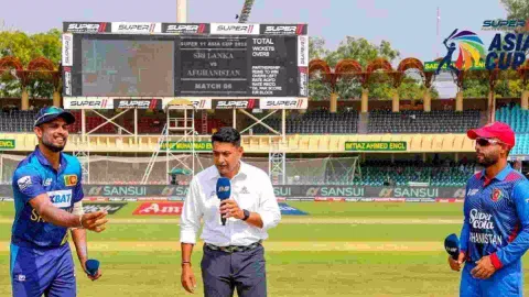 &nbsp;SriLanka won toss and elected to bat first against Afghanistan