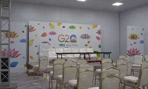 International Media Centre at ITPO Complex in Delhi for G20 Summit. (Photo: ANI)