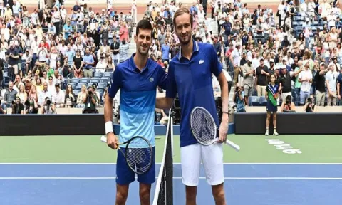 Novak Djokovic and Daniil Medvedev (ANI)