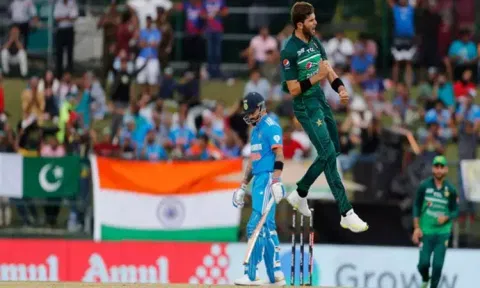 Virat Kohli's dismissal being celebrated by Shaheen Afridi. (Photo- ICC)

https://www.dtnext.in/news/sports/virat-is-backbone-of-indian-team-pakistan-pacer-shaheen-afridi-733903