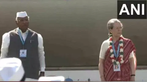 Congress Working Committee meeting begins in Hyderabad (Photo/ANI)