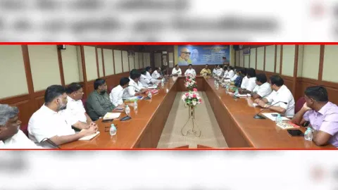 MK Stalin, who chaired the meeting at the party headquarters Anna Arivalayam (Photo: X/@mkstalin)