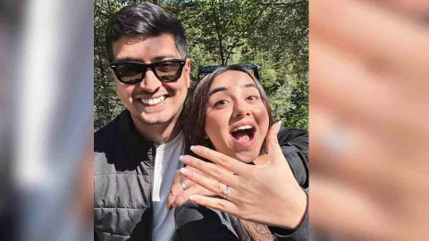 Prajakta Koli and Vrishank Khanal (Photo/Instagram)