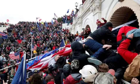Scenes from Capitol insurrection. Reuters file photo