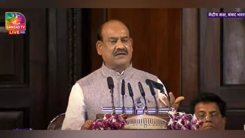 Lok Sabha speaker Om Birla (Photo: Sansad TV)