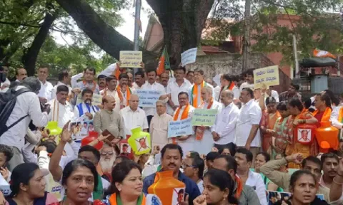 Cauvery protest held in Bengaluru and other districts of south Karnataka on Saturday