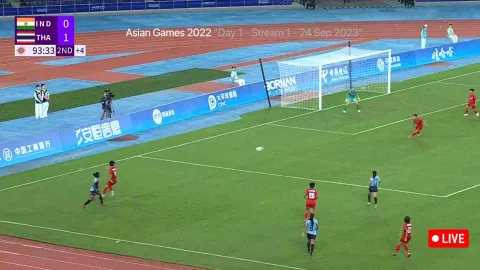 Thailand's defeat India (Visual from the game)