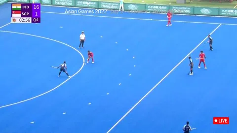 Men in blue beats against Singapore (Screengrab)
