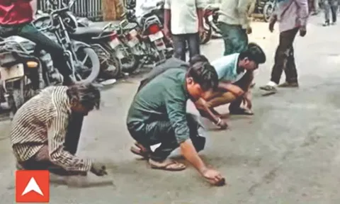 A still from the viral video