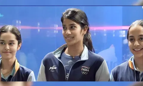 Joshna Chinappa, Anahat Singh and Tanvi Khanna&nbsp;&nbsp;