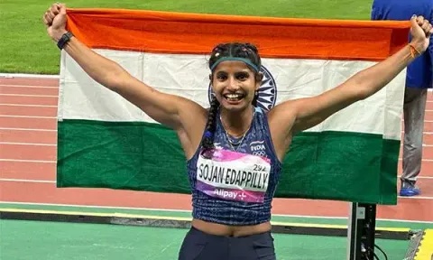 Ancy Sojan Edappilly (Photo: Athletcis Federation of India/Twitter)
