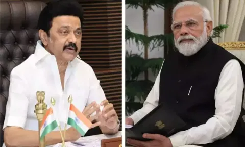 Chief Minister M K Stalin and Prime Minister Narendra Modi (Photo: Daily Thanthi)