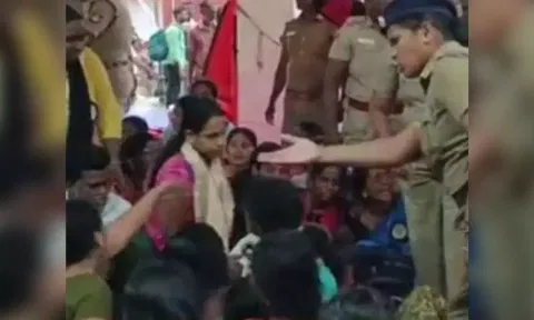 Striking teachers arrested by Police (Photo: Daily Thanthi)