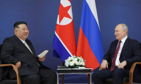 Kim Jong-un and Vladimir Putin (Photo: IANS)