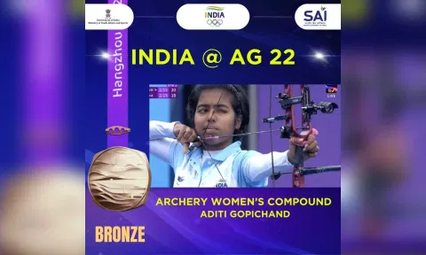 Aditi Gopichand Swami. (Picture: SAI Media Twitter)