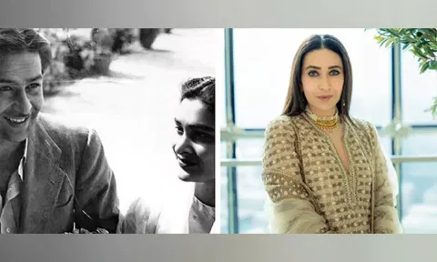 Karisma Kapoor and her late grandparents (Image source: X)