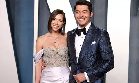 Henry Golding with wife Liv Lo&nbsp;