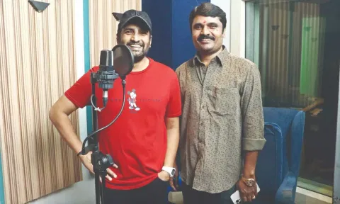 Santhanam with GN Anbuchezhian (X/@iamsanthanam)