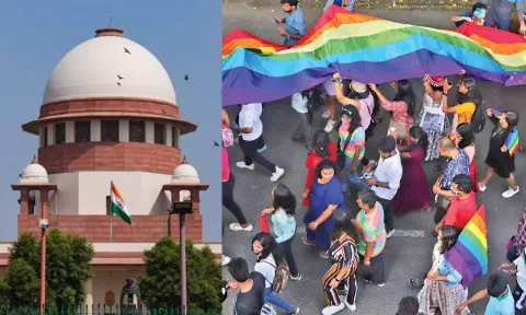 Supreme Court of India; Visual from the Chennai Pride March 2023 (Photo credit: Hemanathan M)