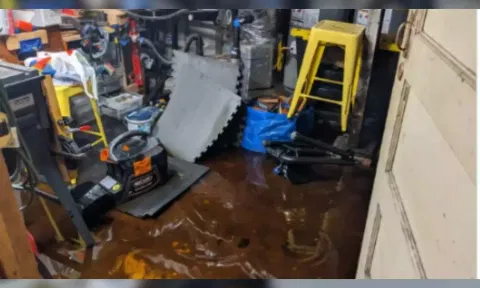 The flooded property of Erika/X
