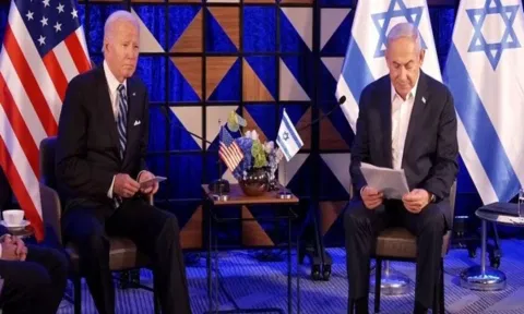 Israel PM Benjamin Netanyahu, US President Joe Biden (Image: ANI)