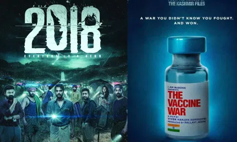 Posters of '2018' and 'The Vaccine War'