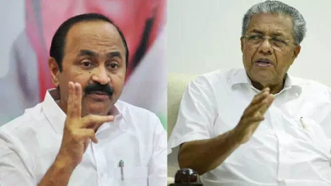 Leader of Opposition (LoP) V.D Satheesan and Kerala Chief Minister Pinarayi Vijayan&nbsp;