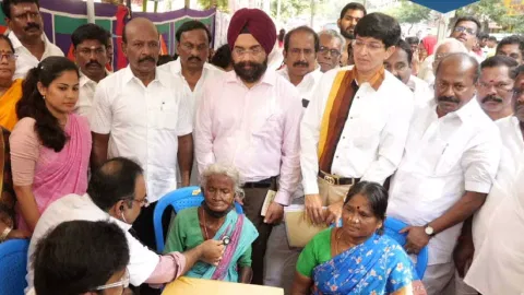 Ma Su inaugurated the special medical camp for early detection of fever cases and vector borne diseases in Kodambakkam