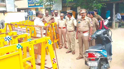 Police deployed to defuse tension in Sokkadi village in Krishangiri district