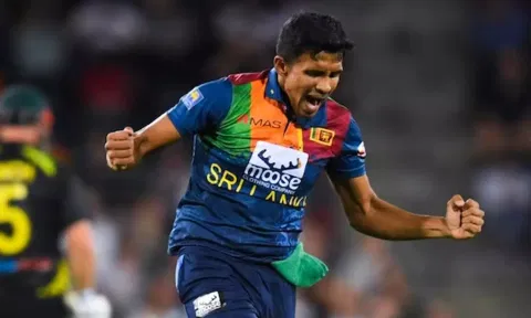 Sri Lanka spinner Maheesh Theekshana (PTI)