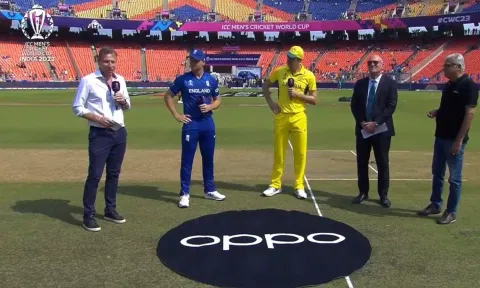&nbsp;England won the toss and elected to bowl against Australia&nbsp; (Screengrab)