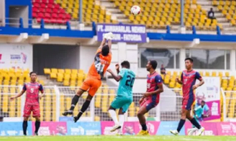 &nbsp;Manipur took a 2-0 lead at halftime with goals (IANS)