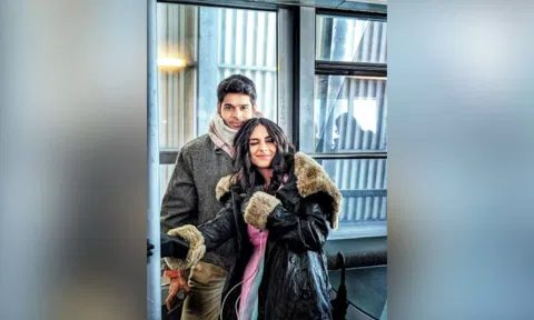 Abhimanyu Dassani with Mrunal Thakur