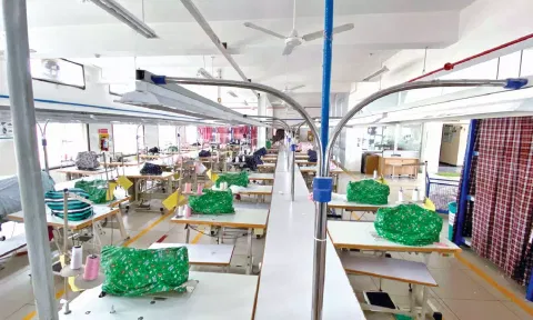 A textile unit in Tirupur; workers who have left for the festival are unlikely to return anytime soon&nbsp;